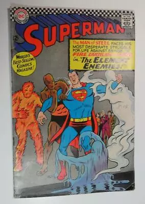 Buy Superman Comics #190 Oct 1966 Four Element Enemies Vg 4.0 • 11.26£