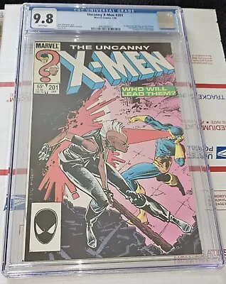 Buy Uncanny X-Men #201 CGC 9.8 1986 1st App. Nathan Summers /Cable As A Baby • 89.31£