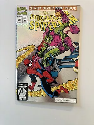 Buy Spectacular Spider-Man Giant Sized 200th Issue - Foil Cover !! Marvel #200 • 8.54£