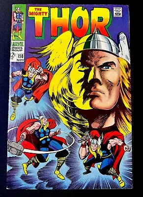 Buy Thor #158 Marvel 1968 VG Origin Of Dr. Donald Blake/Thor Retold Jack Kirby • 16.30£