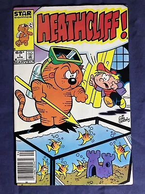 Buy HEATHCLIFF # 1  (1985) Star Comics Based On The TV Cat Character Newsstand VF/NM • 10.87£