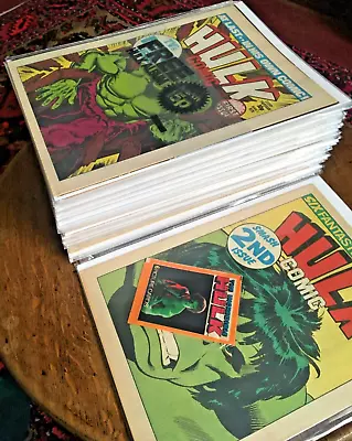 Buy Hulk Comic - Full Run 63 Issues WITH FREE GIFTS (Marvel UK) • 200£