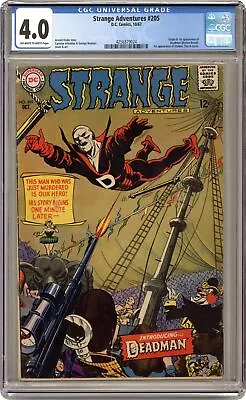 Buy Strange Adventures #205 CGC 4.0 1967 4256879024 1st App. Deadman • 306.76£