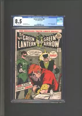 Buy Green Lantern #85 CGC 8.5 Speedy Revealed As A Junkie. Anti Drug Story 1971 • 232.97£