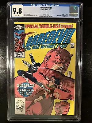 Buy Daredevil #181 CGC 9.8 (Marvel 1982)  WP!  Death Of Elektra!  Bullseye Appr. • 104.84£