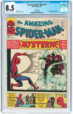Buy Amazing Spider-Man #13 1st  Mysterio Highest UK Price Variant CGC 8.5 1292968004 • 6,350£