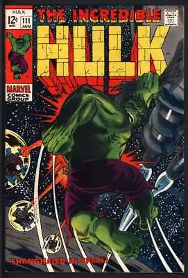 Buy Incredible Hulk #111 8.5 // 1st Appearance Galaxy Master Marvel Comics 1969 • 69.12£