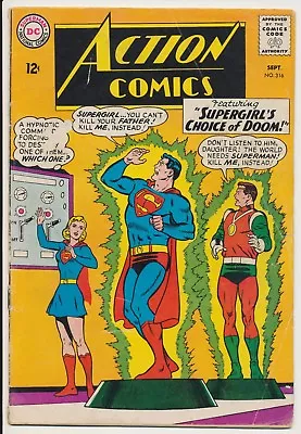 Buy Action Comics #316 DC Comics 1964, Superman, Supergirl App • 17.09£