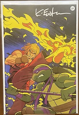 Buy Teenage Mutant Ninja Turtles Vs Street Fighter #5 RI 1:250 SIGNED By Eastman COA • 116.48£