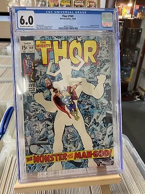 Buy THOR #169, ORIGIN OF GALACTUS, Marvel Comics (1969), CGC 6.0 • 119.95£