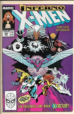 Buy Uncanny X-Men #242 NM- (1989) Inferno! Giant Sized Issue, X-Factor Appearance. • 9.31£