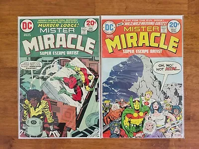 Buy Mister Miracle DC Comics Lot 2 Books #17, 18 Vintage Bronze Age 1974 Kirby W3 • 15.52£