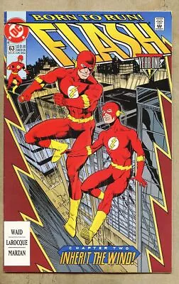 Buy Flash #63-1992 Fn+ 6.5 Wally West Year One / Barry Allen Mirror Master • 31.06£