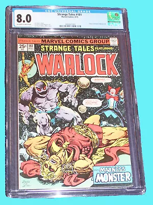 Buy Warlock - Strange Tales # 181 * CGC 8.0 * Starlin Marvel Bullpen (Marvel 1975) • 140.56£