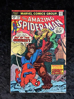 Buy The Amazing Spider-Man #139 / 1974/1st Appearance Of Grizzly (Maxwell Markham) • 38.05£