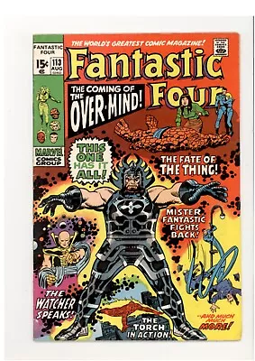 Buy Fantastic Four 113 VG/F 1st App. Over-Mind 1971 • 8.53£