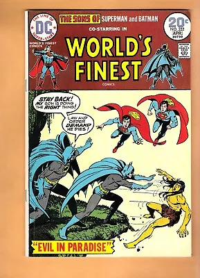 Buy WORLD'S FINEST #222 DC Comic Sons Of Superman And Batman F/VF • 6.98£