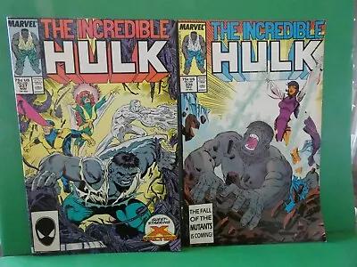 Buy Marvel Comics The Incredible Hulk 2 Issues 1987 #337 #338 • 5£
