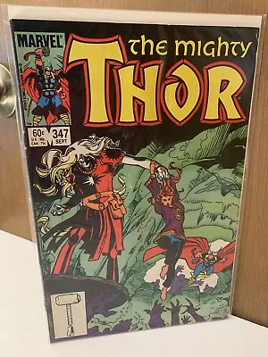 Buy Thor 347 🔑1st ALGRIM Who Becomes KURSE🔥1984 Copper Age Marvel Comics🔥VF+ • 5.43£