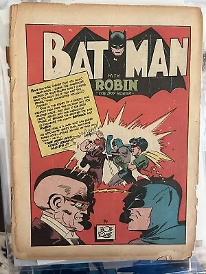 Buy VINTAGE 1942 DETECTIVE COMICS #70 BATMAN Coverless Incomplete • 154.55£