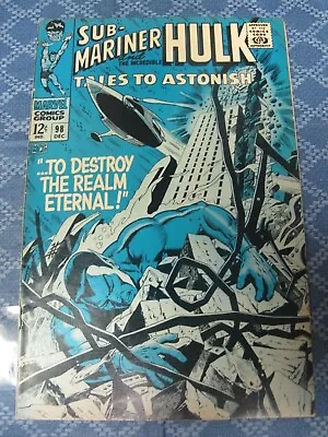 Buy Tales To Astonish #98 Dec 1967 Mid To High Grade/vf Ow To Cream Pages   • 27.18£