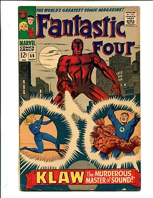 Buy Fantastic Four #56 - Ulysses Klaw Appearance, Stan Lee, Jack Kirby (2.5) 1966 • 23.29£