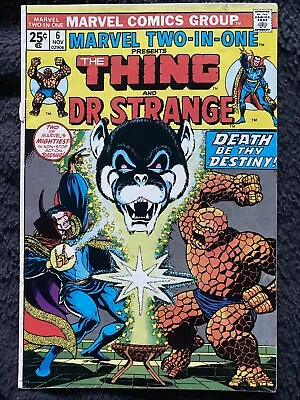 Buy Marvel Two-In One #6  Marvel Comic 1974  The Thing And Dr. Strange (04/18) • 5£