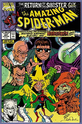 Buy Amazing Spider-man 337 1st Sinister Six 1990 Nm- Sharp Hi Grade Glossy White Pgs • 29.12£