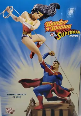 Buy Wonder Woman Vs Superman Statue DC Direct COA NIB #276/2000 BRAND NEW! 1st Ed. • 419.36£