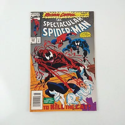 Buy This Spectacular Spider-Man #201 Newsstand Venom Carnage Cover (1993 Marvel) • 3.88£