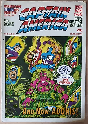 Buy Captain America #55 Marvel Comics UK 1982 Dazzler, Thor, Iron Man • 3.07£