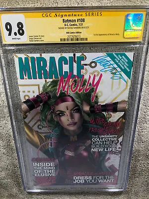 Buy Batman 108 CGC SS 9.8 1st Miracle Molly Sanders Variant Cover 7/21 • 155.59£