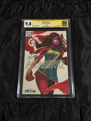 Buy Marvel 2018 Ms. Marvel #31 Variant CGC 9.8 W/ White Pages Stephanie Hans SIGNED! • 77.80£