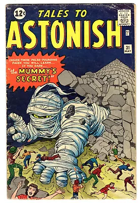 Buy Tales To Astonish #31 Good-Very Good 3.0 Jack Kirby Steve Ditko Art 1962 • 46.59£