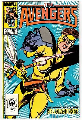 Buy Avengers #264 (1985)- 1st Appearance Of 2nd Yellowjacket Rita Demara- Vf+ • 6.21£