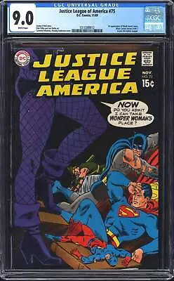 Buy Justice League Of America 75 CGC 9.0 • 949.95£