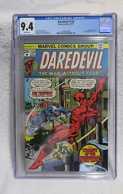 Buy Daredevil #126 Oct 1975 CGC 9.4 • 97.08£