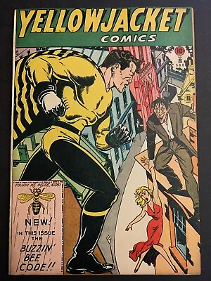 Buy Yellowjacket Comics 8 FN+ -- Scarce Charlton Golden Age, Early  Old Witch  1946 • 185.61£