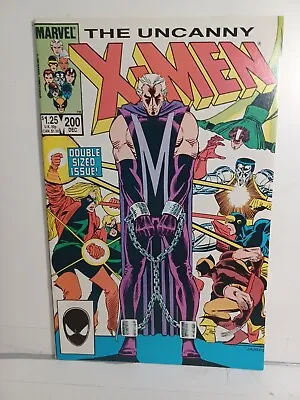 Buy Uncanny X-Men #200 (1985) KEY  The Trial Of Magneto! , Copper Age, DOUBLE-SIZED! • 11.64£