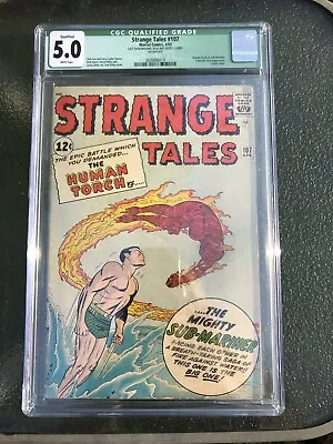 Buy Strange Tales 107 1963 Marvel Comics CGC Qua VG/F 5.0 4th Silver Age Sub-Mariner • 194.15£