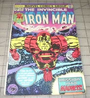 Buy Invincible IRON MAN #80 (Nov 1975) Low-Grade Condition Comic - ...Into Madness • 3.88£