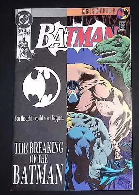 Buy Batman #489 DC Comics Bane Breaks Batman's Back VF/NM • 17.99£