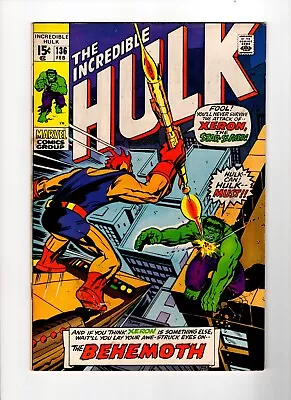 Buy INCREDIBLE HULK #136 (1971): Nice Book! • 18.64£