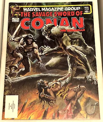 Buy Savage Sword Of Conan #86 (1983) High-grade!  Iconic Cover! Beauty!  Nm-  9.2 • 8.55£
