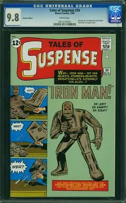 Buy Tales Of Suspense 39 CGC 9.8 Marvel 1999 1st Iron Man! RARE German Ed M11 624 Cm • 928.05£