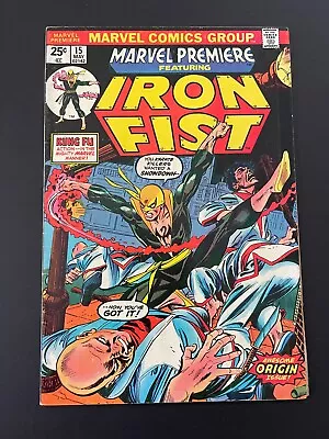 Buy Marvel Premiere #15 - 1st Appearance And Origin Of Iron Fist (Marvel, 1974) Fine • 136.71£