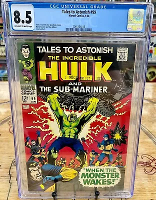 Buy TALES TO ASTONISH #99 CGC 8.5 First Full Appearance Of Lord Seth - Key Issue • 264.05£