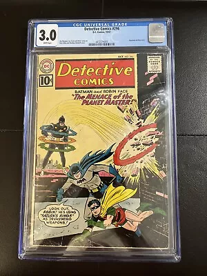 Buy Detective Comics #296 (1961, Silver Age) CGC 3.0 (Batman) Aquaman Backup Story • 100.96£