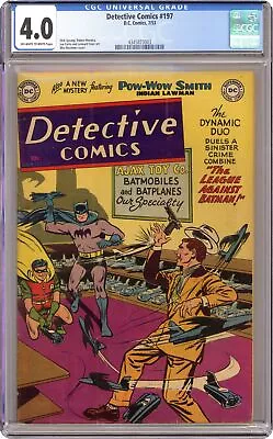 Buy Detective Comics #197 CGC 4.0 1953 4345873003 • 182.83£
