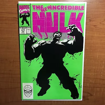 Buy The Incredible Hulk #377 (1991) KEY 1st App Of Professor Hulk & Guilt Hulk NM • 15.52£